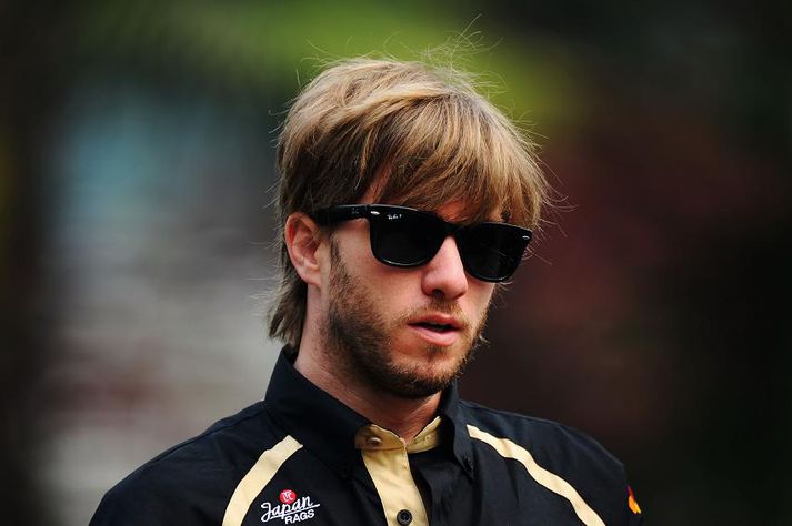 Nick Heidfeld á mótsstað í Kína.