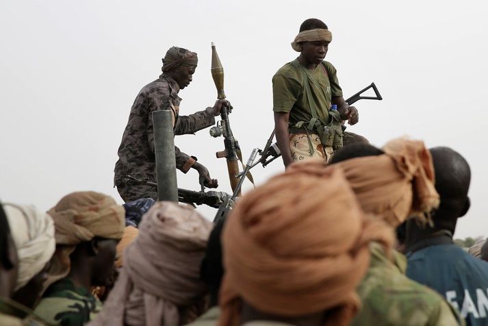 Vígamenn Boko Haram réðust til atlögu í Damasak í norðurhluta Nígeríu.