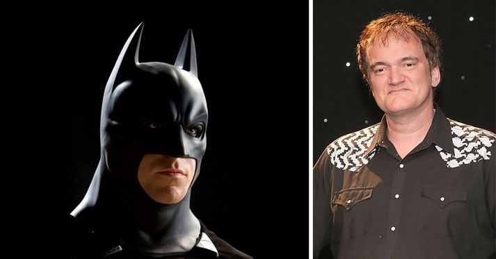 Tarantino (t.h.) kærir sig kollóttan um Batman.