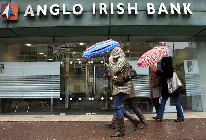 Írski bankinn Anglo-Irish Bank tapaði 12,7 milljónum evra á síðasta ári, meira en nokkurt írskt fyrirtæki til þessa. nordicphotos/AFP