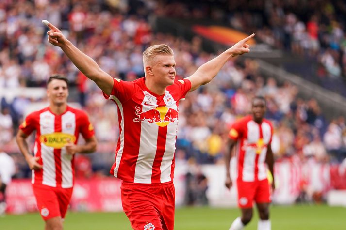 Håland hefur verið sjóðheitur í fyrstu leikjum sínum með Red Bull Salzburg.