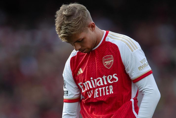 Emile Smith Rowe hefur spilað sinn síðasta leik með Arsenal en hann færir sig til í London og spilar með Fulham í vetur.