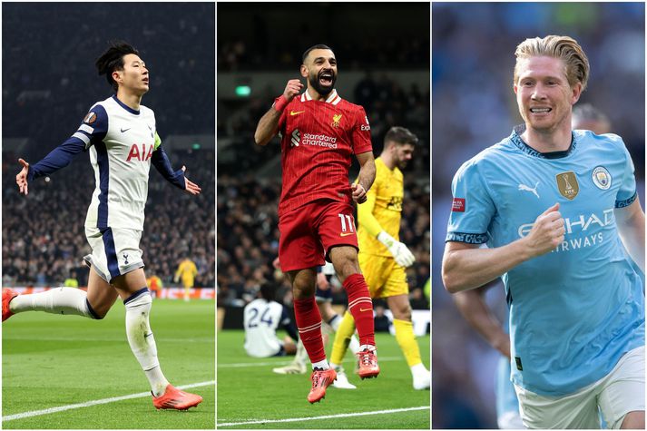 Heung-Min Son, Mohamed Salah og Kevin De Bruyne gætu allir farið frítt frá félögum sínum í sumar.