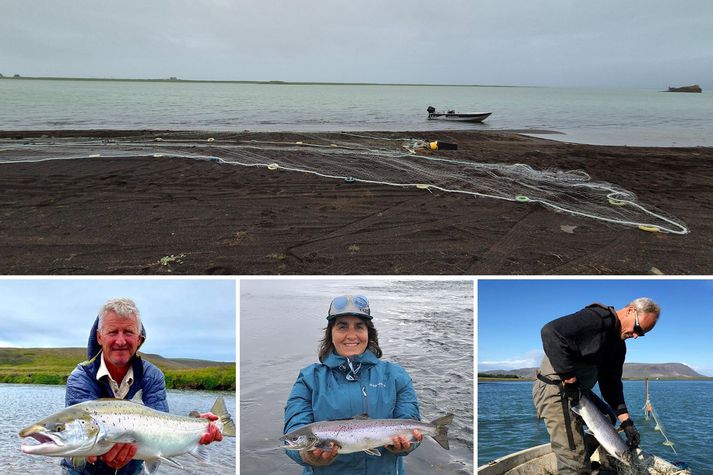 Þau Árni Baldursson og Esther eru á því að netaveiðimenn í Ölfusá gangi alltof hart fram en Jörundur, formaður Veiðifélags Árnessýslu gefur ekkert fyrir það.