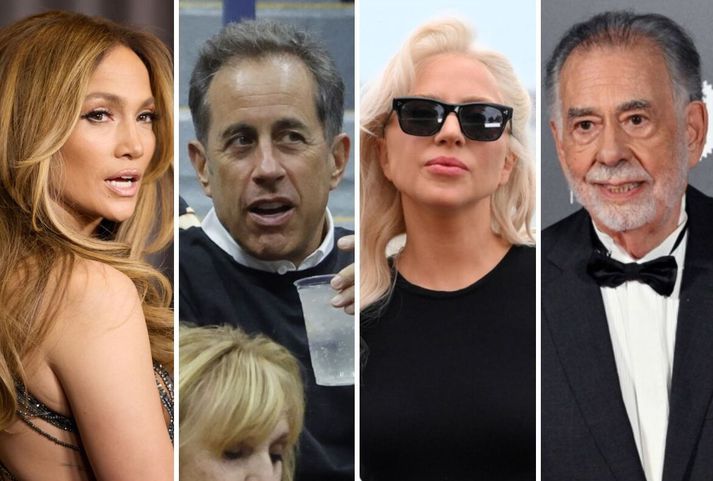 Jennifer Lopez, Jerry Seinfeld, Lady Gaga og einn virtasti kvikmyndagerðarmaður allra tíma, Francis Ford Coppola voru öll tilnefnd til Razzie-verðlaunanna.