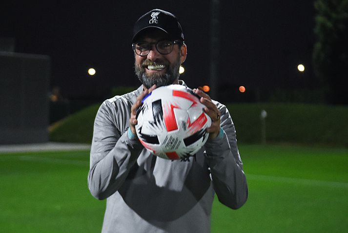 Jurgen Klopp verður ekki á hliðarlínunni í kvöld.