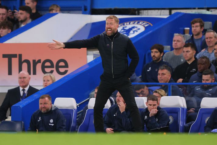 Graham Potter er ekki viss um að sýnir menn hefi gert nógu mikið til að vinna í kvöld.