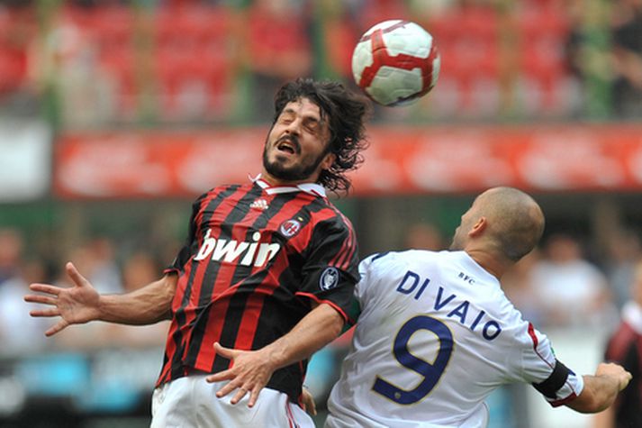 Gennaro Gattuso í leik með AC Milan.