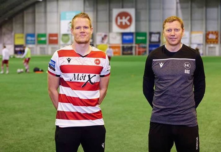 Martin Rauschenberg og Brynjar Björn Gunnarsson, þjálfari HK.