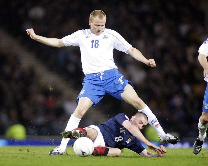 Ármann Smári spilaði síðast landsleik í 2-1 tapi gegn Skotum í apríl 2009.