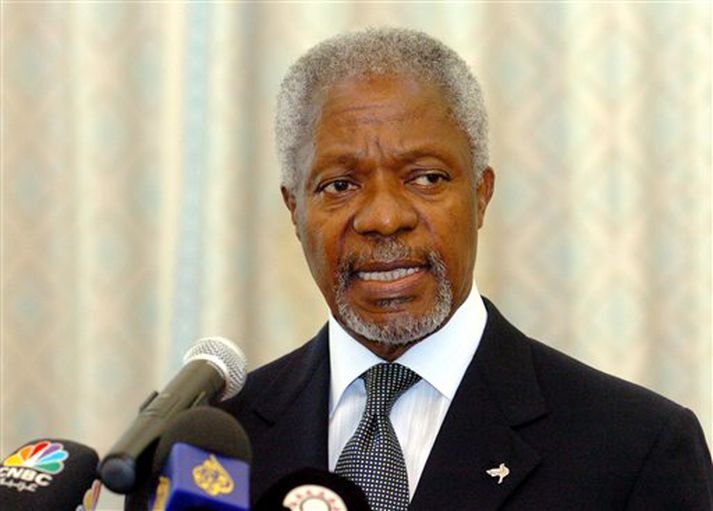 Kofi Annan, framkvæmdastjóri SÞ.