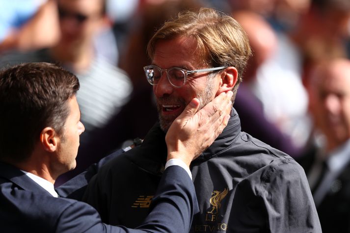 Klopp og Pochettino mætast um helgina.