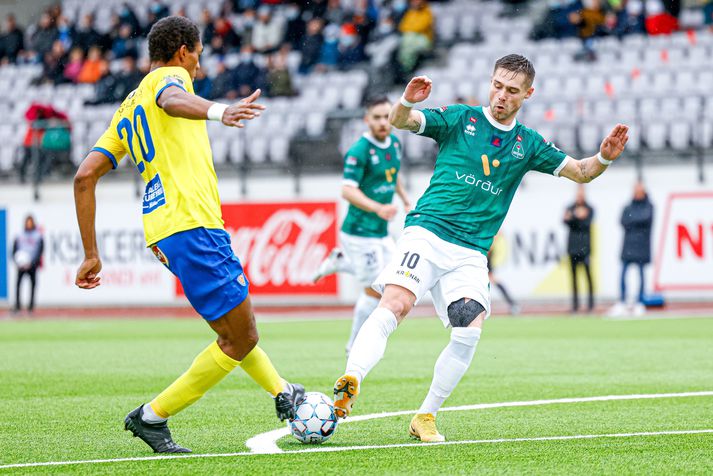 Árni Vilhjálmsson skoraði seinna mark Breiðabliks í 2-0 sigri á KA.