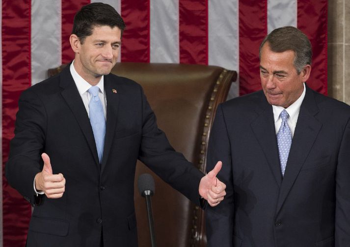 Paul Ryan tók við embætti þingforseta fulltrúadeildar Bandaríkjaþings af John Boehner í lok síðasta árs.