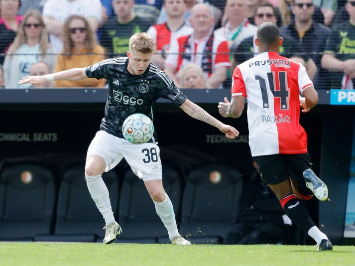 Kristian Nökkvi í leik gegn Feyenoord í fyrra