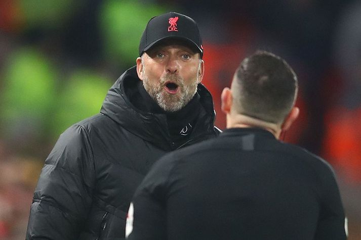 Klopp í orðaskiptum við dómara