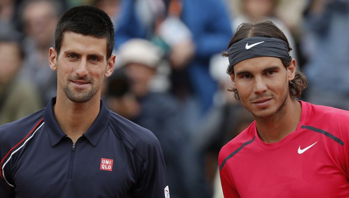 Rafael Nadal og Novak Djokovic.