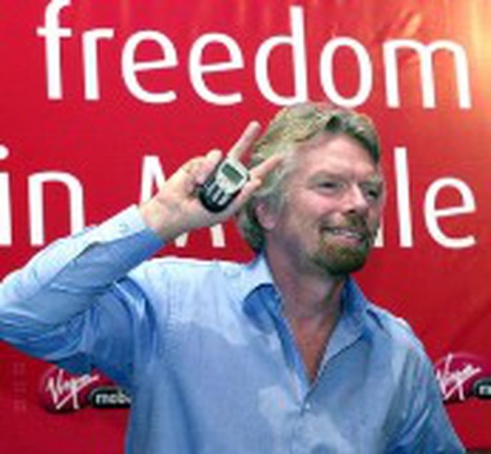 Sir Richard Branson, meirihlutaeigandi Virgin Atlantic.