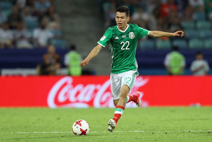 Hirving Lozano skoraði eina mark leiksins gegn Panama.