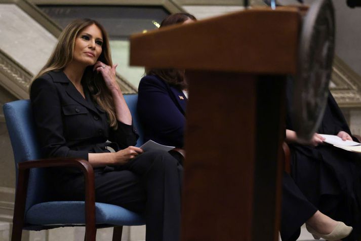 Melania Trump segir árásarmanninn hafa verið skrímsli, sem hafi litið svo á að eiginmaður hennar væri pólitísk vél, ekki mennskur.