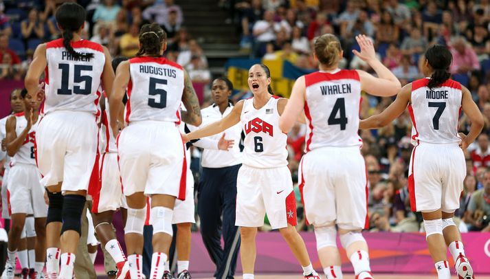 Sue Bird er fyrirliði bandaríska liðsins.