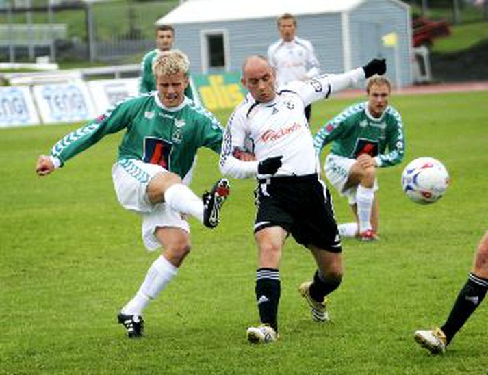 Tryggvi Guðmundsson skoraði mark FH á Kópavogsvelli í dag