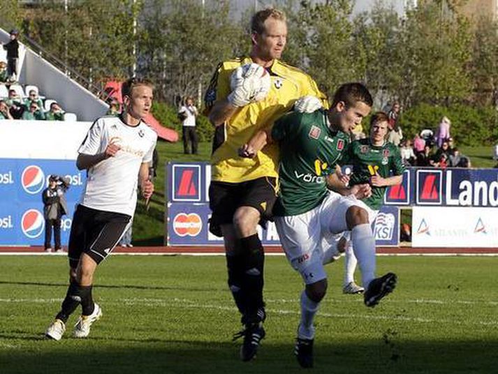 Kristinn Steindórsson skoraði tvisvar framhjá Gunnleifi Gunnleifssyni í síðasta leik liðanna.